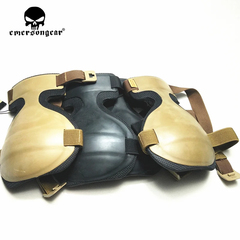 Tanie Emerson ARC Tactical Combat Airsoft Military Paintball ochronne ochraniacze kolan EmersonGear lekkie trwałe regulowane ochraniacze na kolana
