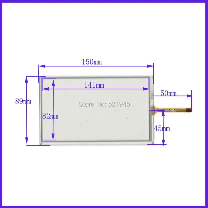 

ZhiYuSun 150mm*89mm New 6.2 Inch Touch Screen for 6.2 GPS GLASS 150*89 for tble compatible XWT199 for soling gps touch