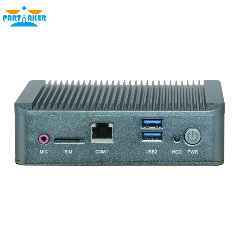  Small Linux Fanless Intel Quad Core J1900 2.0Ghz Mini Computer Micro PC with 4G RAM SSD 3G Slot 