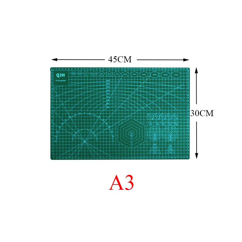 A1 A2 A3 A4 ПВХ коврик для резки Прочный самовосhealing вающийся DIY швейный студенческий художественный бумажный режущий гравировальный коврик Кожаный инструмент для рукоделия - Цвет: A3 45x30cm