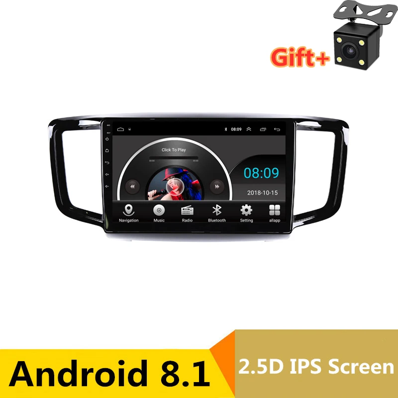 Discount 10.1" 2.5D IPS Android 8.1 Car DVD Multimedia Player GPS For Honda Odyssey 2015 2016 2017 audio car radio stereo navigation 0