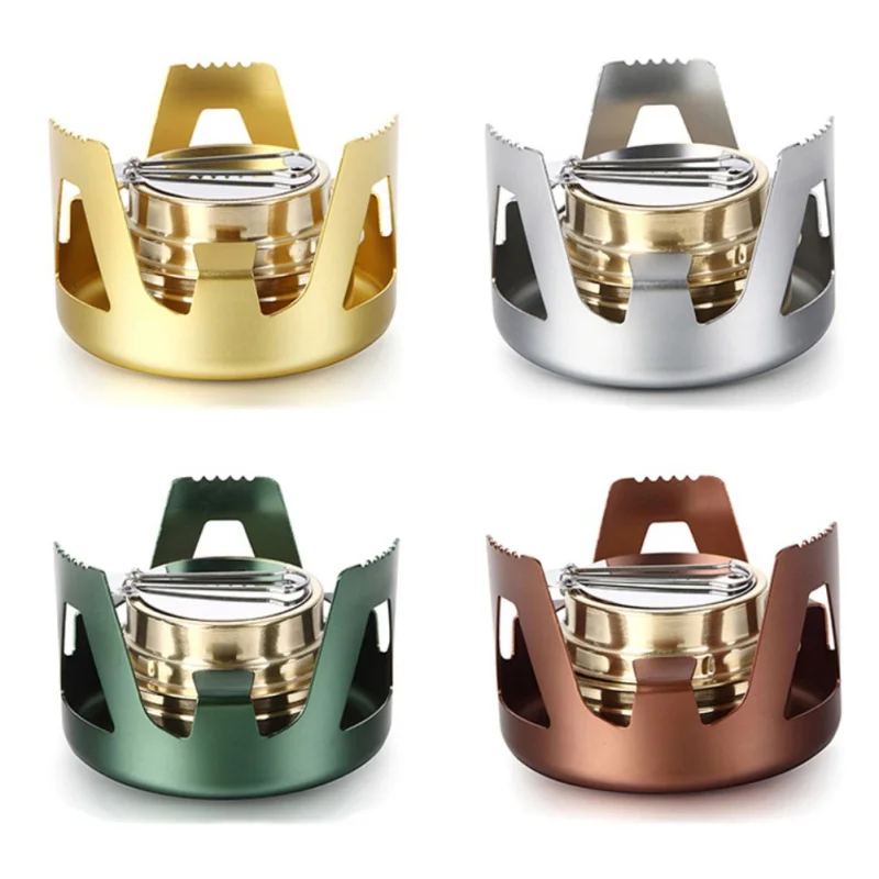 

New Mini Portable Camping Alcohol Stove Furnace Metal Outdoor Backpacking Hiking Alcohol For Outdoor Tools