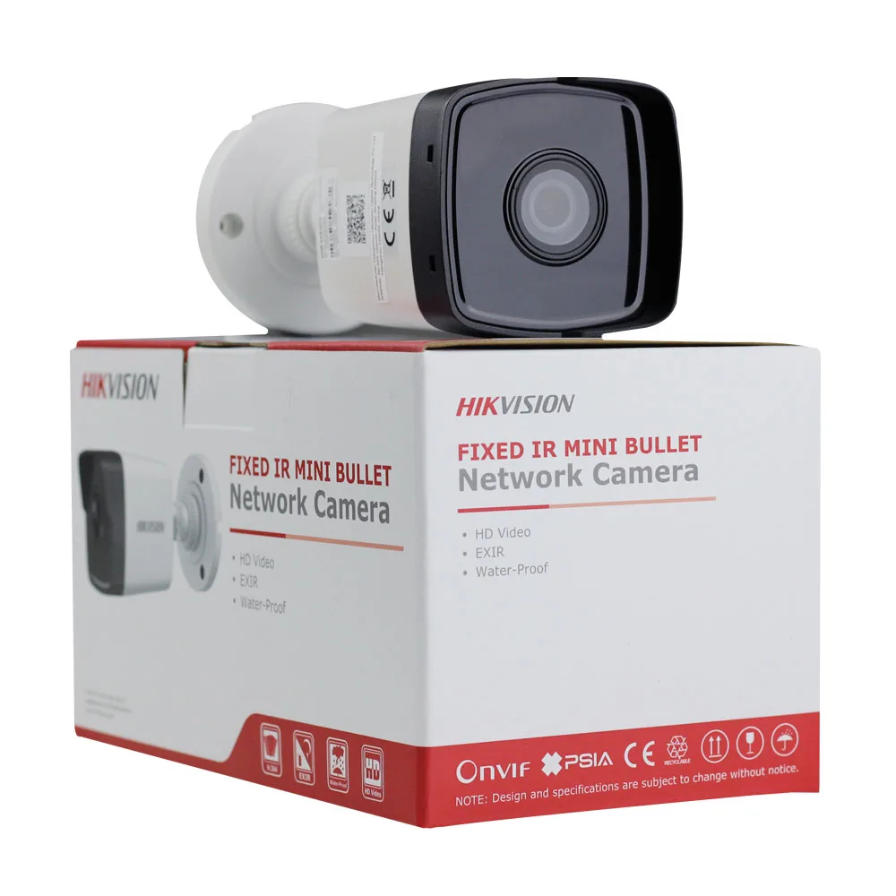 Hikvision DS-2CD1043G0-I 4MP POE IP камера для дома/улицы безопасности H.265 ИК сигнализация система видеонаблюдения