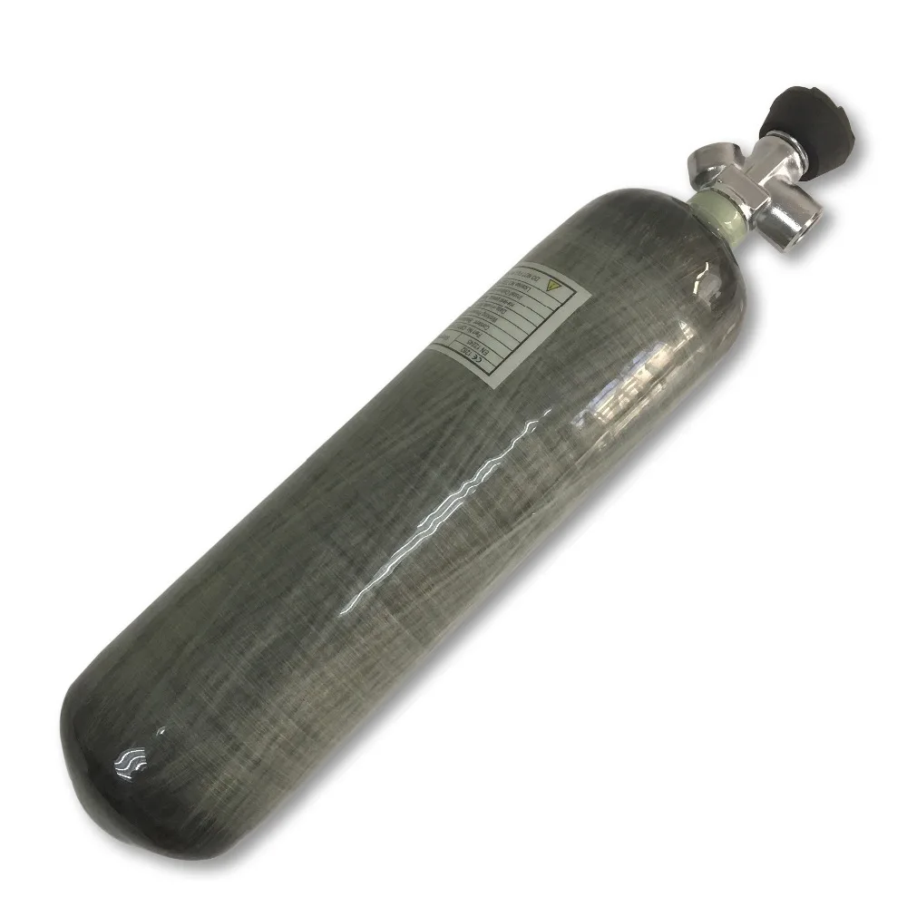 

Carbon fiber tank 4500psi 30Mpa 3L PCP air rifle bottles Paintball Carbon Fiber Cylinder CE certified with a Safety Valve -V