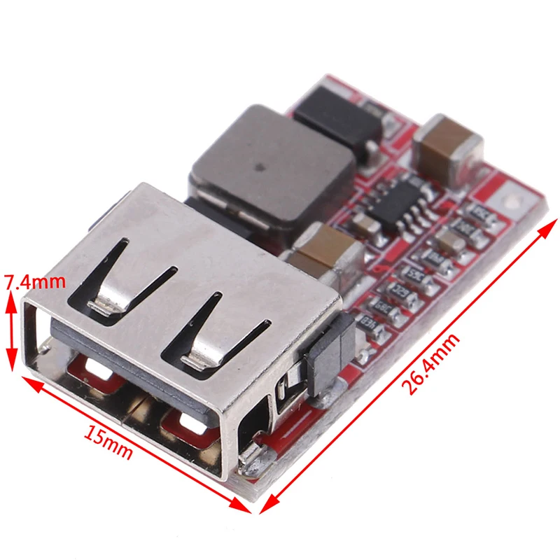 DC 12 В/24 В до 5 В 3A 6-24 в мини USB выход зарядное устройство понижающий модуль питания DC-DC Регулируемый понижающий преобразователь