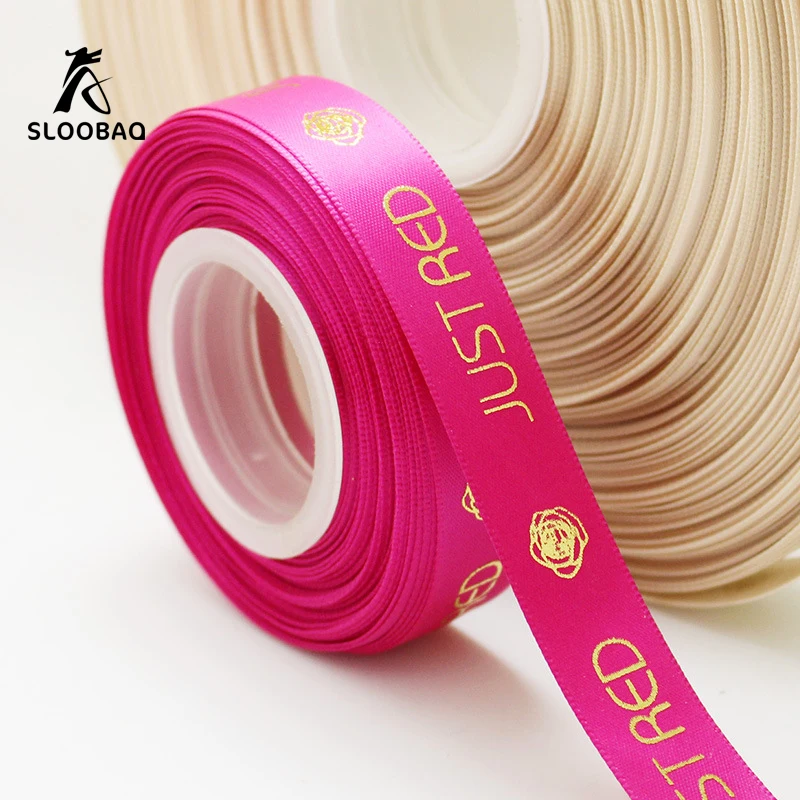 custom logo printed grosgrain ribbons brand printed pack decoration