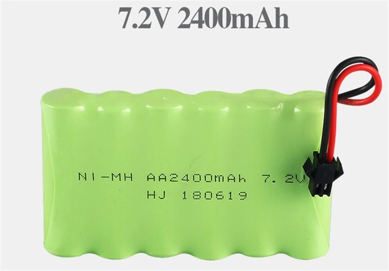 Ni-mh 2400mah 7,2 v перезаряжаемая батарея 7,2 v батарея 6* AA NIMH аккумулятор для дистанционного управления электрические игрушки автомобили лодки освещение