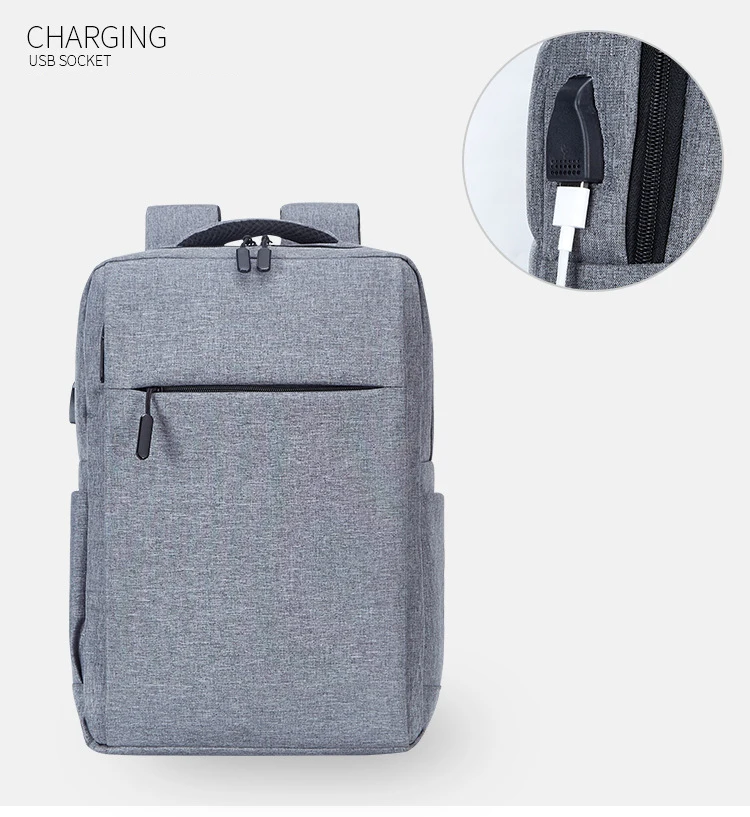 Мужской рюкзак с зарядкой через usb, сумки для ноутбука, мужские деловые рюкзаки, Водонепроницаемый Многофункциональный рюкзак для путешествий