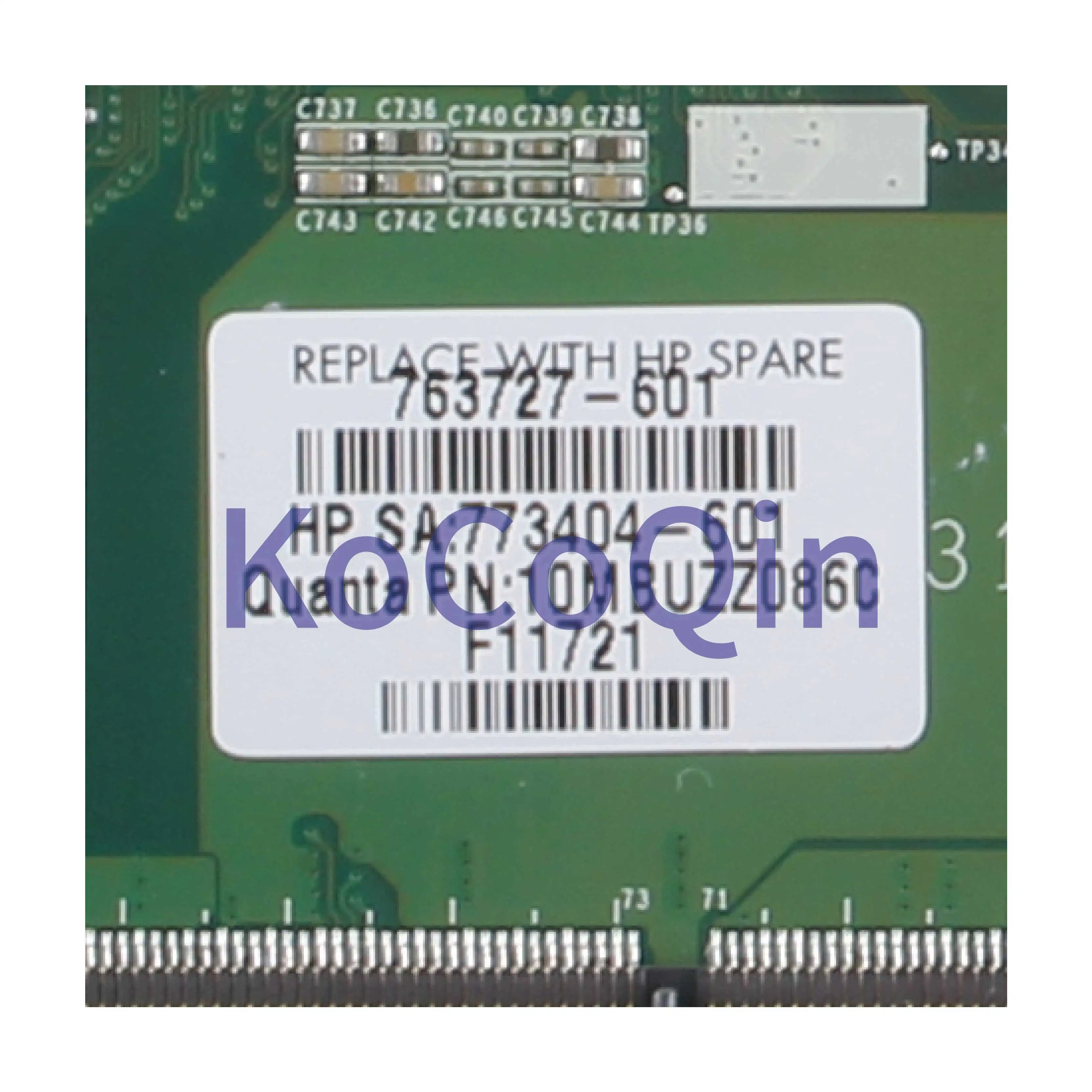  KoCoQin Laptop motherboard For HP 17T-K 17-K I7-4510U 850M 4GB Mainboard DAY31AMB6C0 763727-001 763