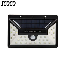 ICOCO 30 светодиодный солнечный свет стены открытый IP65 водонепроницаемый pir-датчик безопасности Супер яркий светодиодный светильник 550LM садовый светильник 11,11 по доступной цене