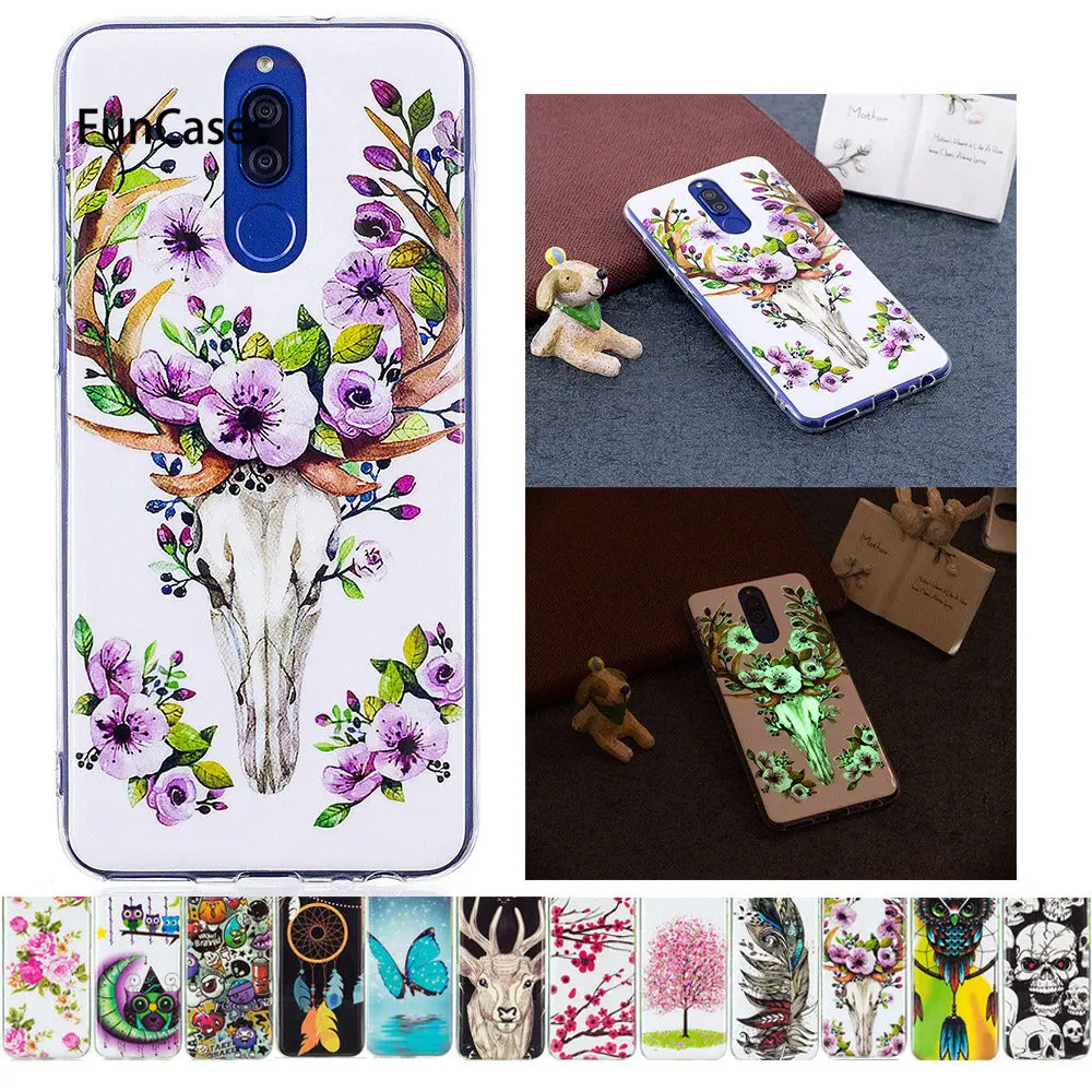 Светящийся чехол для huawei Nova 2i RNE L21 L22 L02 силиконовый мягкий телефона из ТПУ по Nova2i