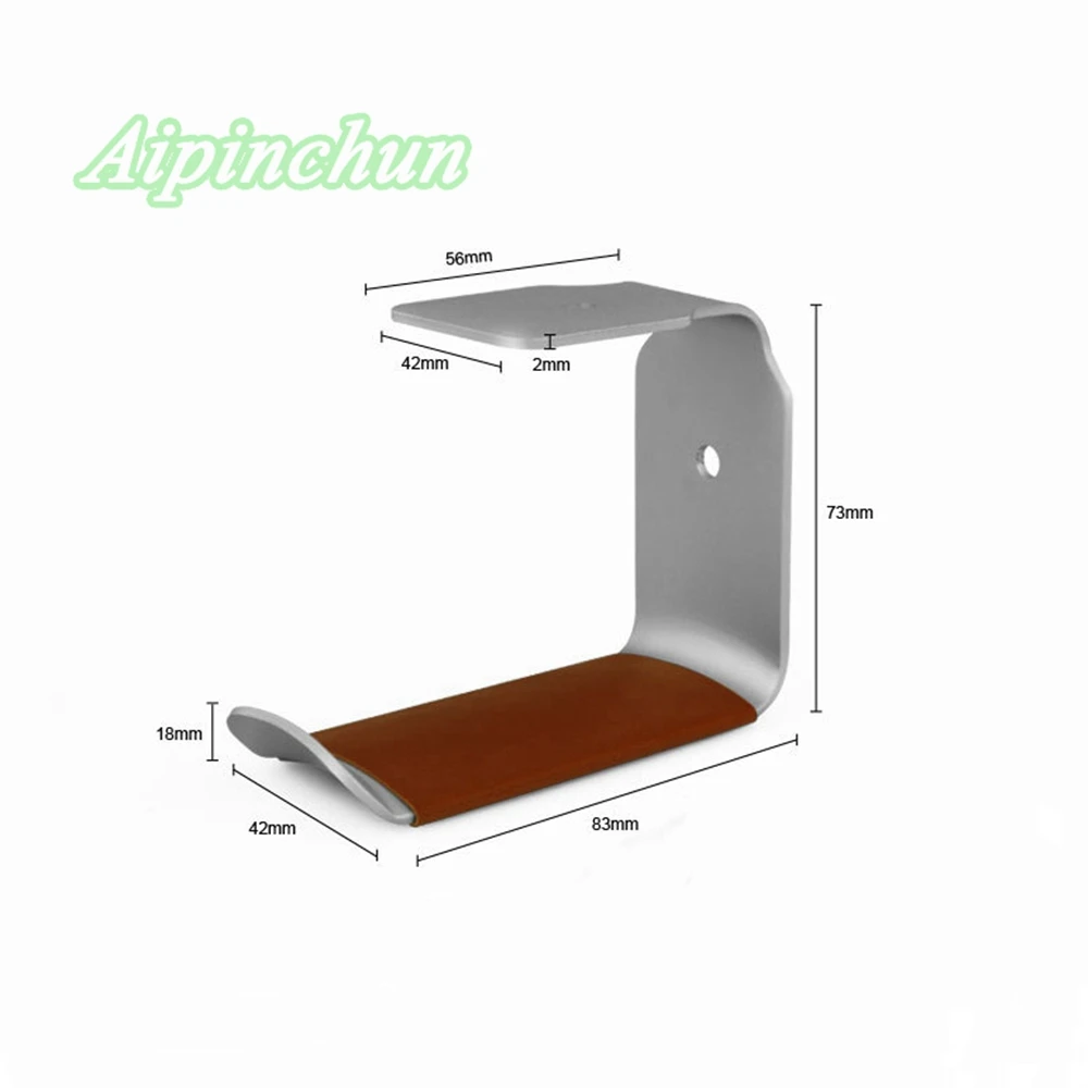 Aipinchun, универсальный держатель для наушников, гарнитура, вешалка, металлический алюминиевый сплав, настенный крючок, подставка для наушников, стойка с клейкой наклейкой