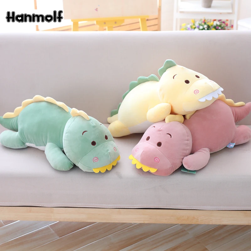 Cute Dinosaur Animals Plush Toy Ultra Soft Lying Dinosaur Body Pillow