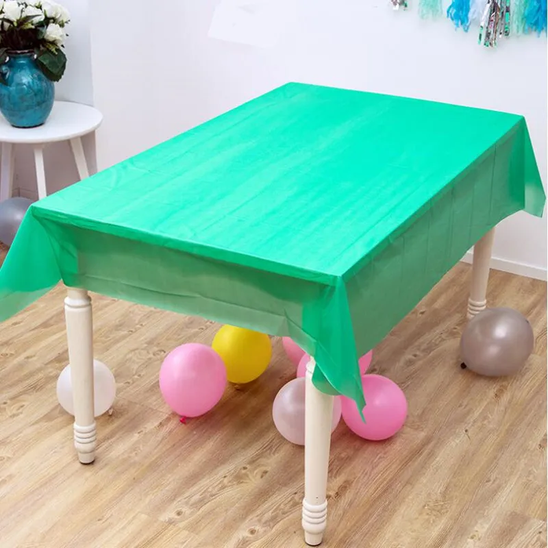 

Disposable Tablecloth Plastic Table Cloth Tableware For Baby Shower Birthday Party Decoration Christmas Halloween Navidad