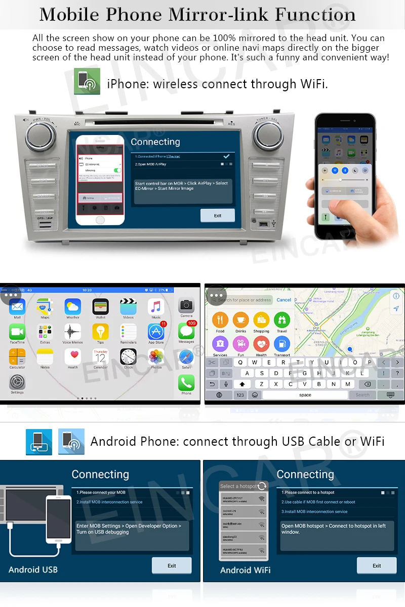 Flash Deal Android 6.0 Car Radio GPS Car Stereo for TOYOTA Camry Vehicles with Navigation DVD Headunit USB/SD/WiFi/OBD2/Cam-in/Phone Mirror 5 Flash Deal Android 6.0 Car Radio GPS Car Stereo for TOYOTA Camry Vehicles with Navigation DVD Headunit USB/SD/WiFi/OBD2/Cam-in/Phone Mirror 5