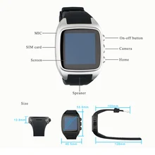 Android Smart Watch Phone Unterstützung GPS 3G WiFi GPRS Wristwatvvtch mit 1,5 zoll 240*240 Touchscreen Smartwatch Bluetooth uhr