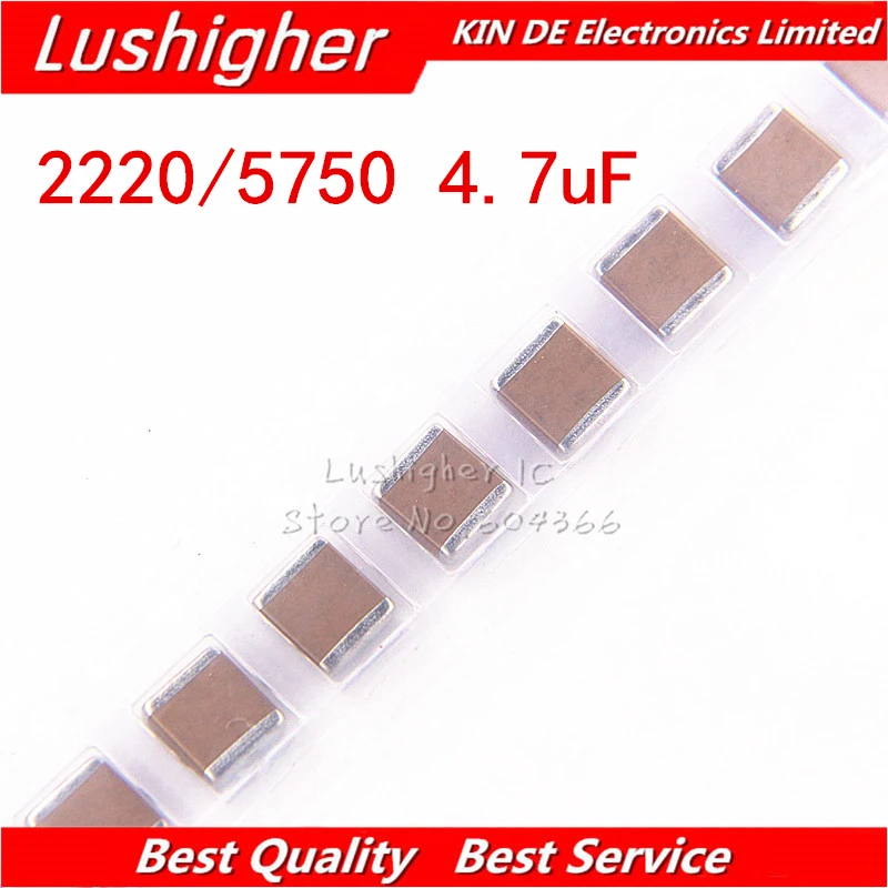 5 шт. керамический конденсатор 2220 5750 мкФ 4 7 K 475 V 1KV X7R 1000 SMD|Конденсаторы| |