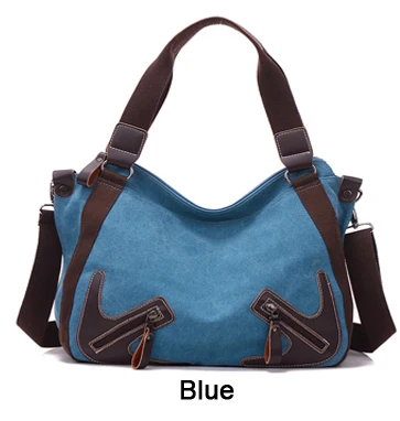 Piler, брендовые сумки для женщин, сумка через плечо, сумки для девушек, ручная сумка, Холщовая Сумка, большие женские сумки, Холщовая Сумка, Сумка через плечо, Хобо - Цвет: Синий
