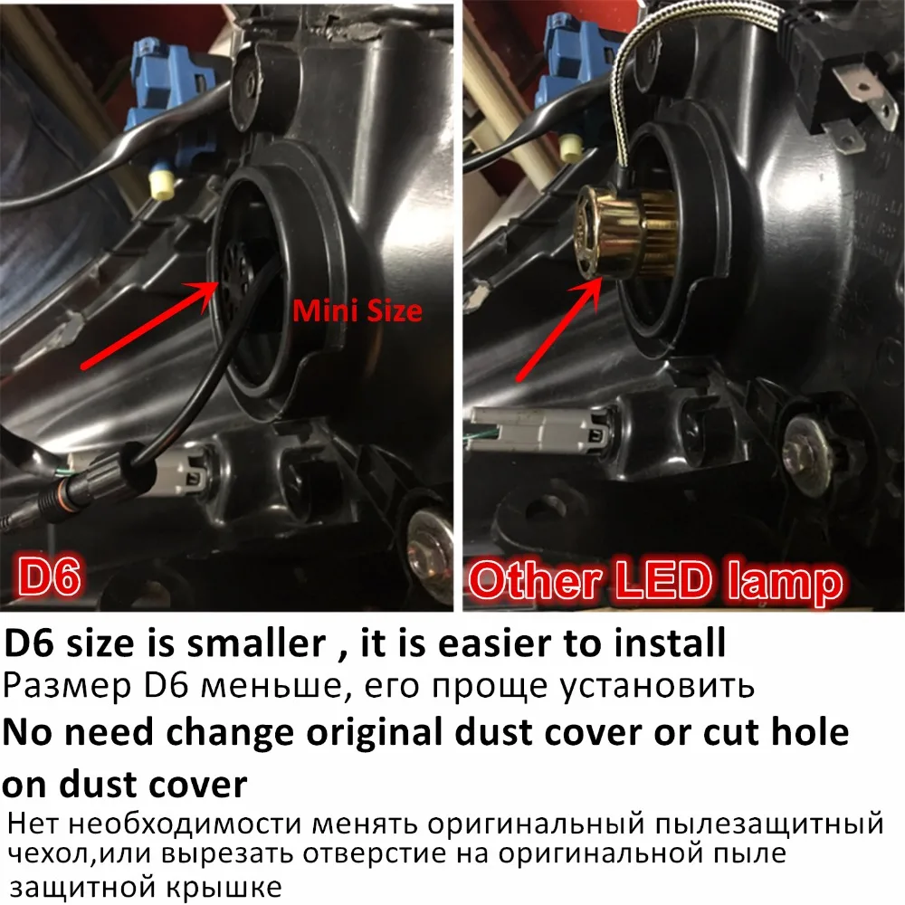 СВЕТОДИОДНЫЙ Автомобильный светильник YHKOMS H11 H8 9005 HB3 9006 HB4 H1 H3 H4 H7 40 Вт 5000LM|h11 led bulb|led