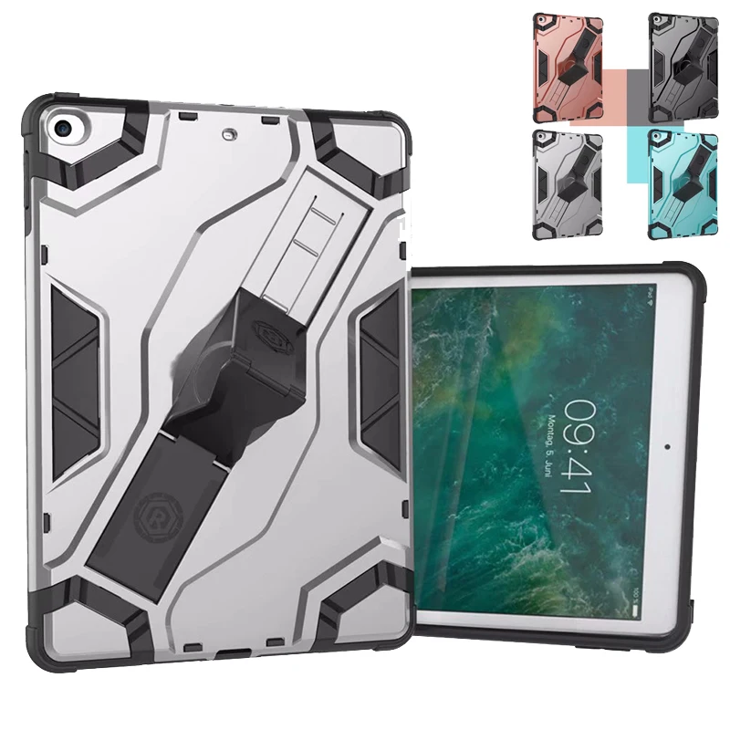 

For iPad 9.7 2017 2018 Case Shockproof TPU+PC Cover For ipad 9.7 2017 Stand Heavy Duty Hybrid Armor Cover Capa