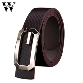 

Womail Fashion Casual Leather Thin Belt Skinny Slender Waistband Unisex For women men waist belt Gift 1pcs
