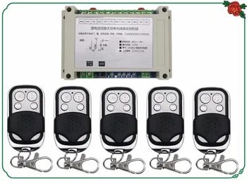 

DC12V 24V 36V 48V 4CH 30A RF Wireless Remote Control Relay Switch Security System/ motor /garage door /lamp / 5pcs remote