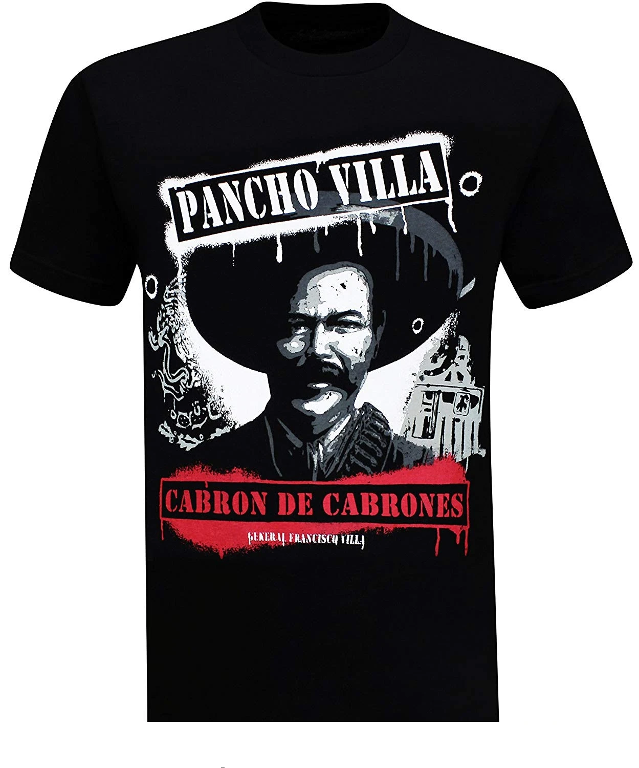 

Pancho Villa Men's Funny T-shirt T Shirt Discount 100 % Cotton T Shirt For Men's