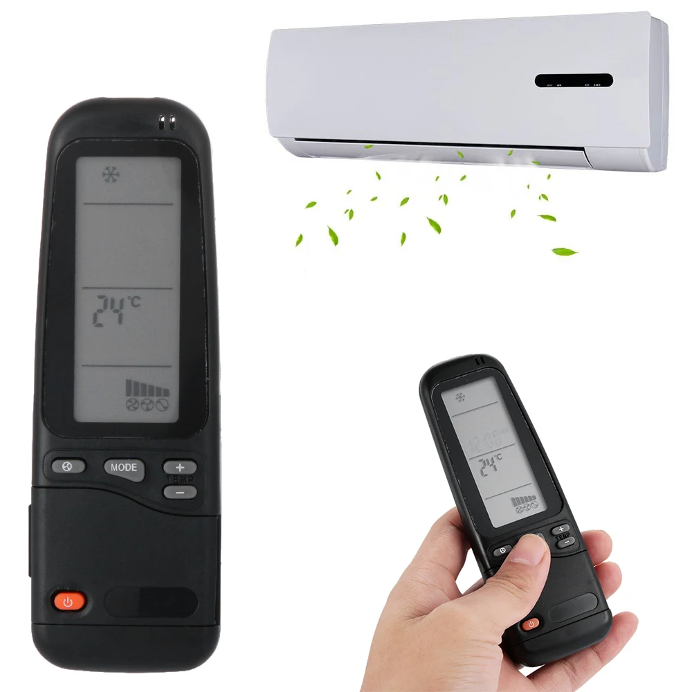 

Universal Air Conditioner Remote Control with LCD Display For Airwell Emailair Electra RC-3 RC-4 RC-7 WMZ 12ST Simple Operation