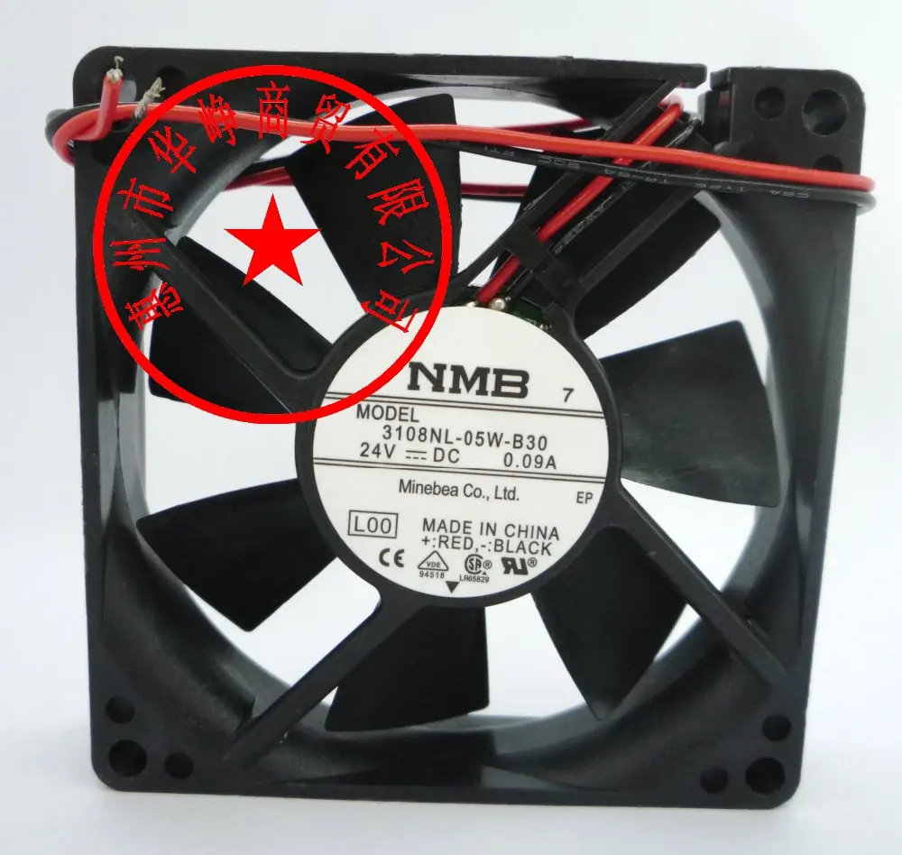 

NMB 3108NL-05W-B30 8020 24V 0.09A 2WIRE Cooling Fan 3108NL-05W-B10 3108NL-05W-B20 3108NL-05W-B40 3108NL-05W-B50