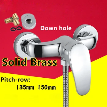 

Free shipping single handle bathroom shower faucet with in-wall mounted shower faucet,solid brass bathroom shower mixer tap