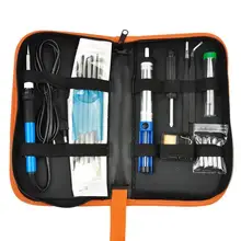 ЕС/США вилка 60 Вт Регулируемая температура Электрический паяльник Комплект портативный сварочный ремонтный инструмент, плоскогубцы паяльной проволоки новейший