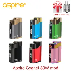 Оригинальный Aspire Cygnet 80 Вт Mod 0,6 дюймов oled-экран электронных сигарет vape поле mod Поддержка 18650 Батарея E сигареты Mod