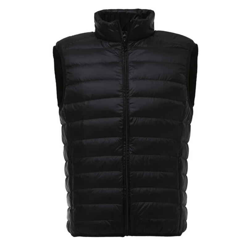 

Vest Men Winter Duck Down Vest Men Casual Sleeveless Jackets Ultralight 90% Vests Colete Masculino Men's Outwear Waistcoat