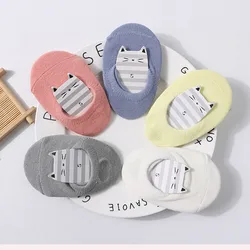 Chaussettes pour nouveau né, courtes, antidérapantes, à la cheville, couleur unie, couleur bonbon, pour bébés garçons et filles 