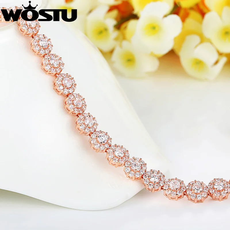 سخونة بيع مكعب سوار الزركون للبنات 0.5 قيراط الحجر مطلي سوار للتنس على Aliexpress XCLB012
