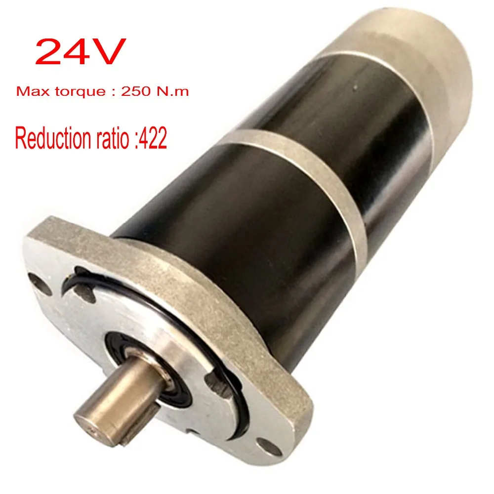 DC24V 35W max torque 250 reduction ratio422 brush dc gear motor with