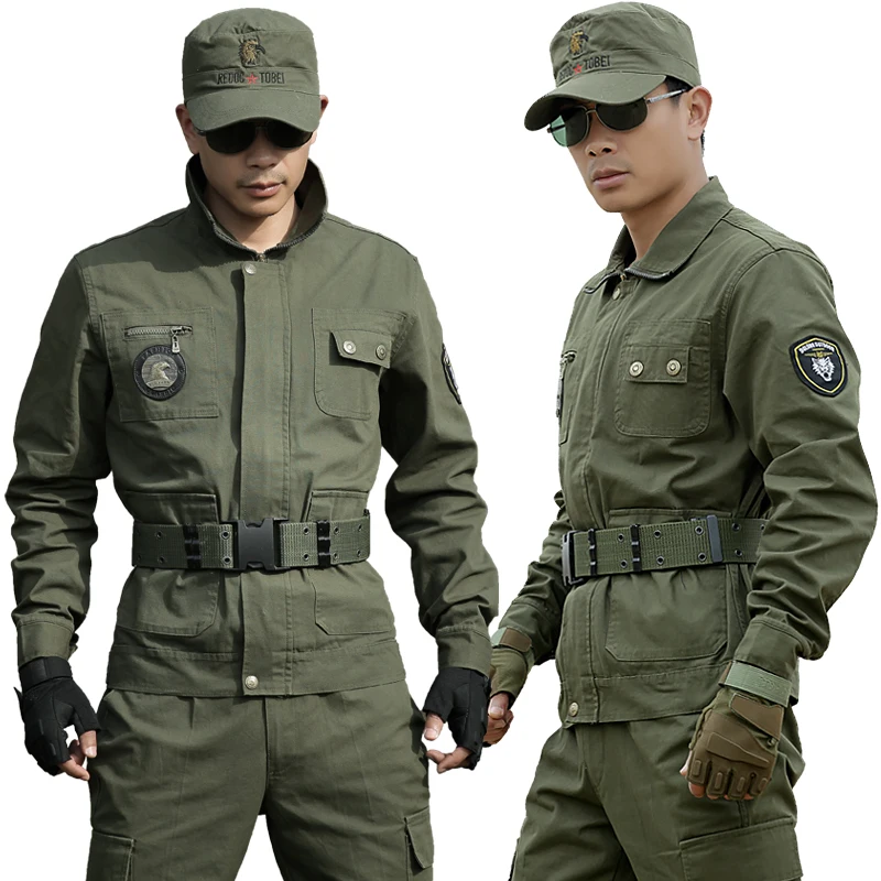 

(10 set/free ship)Outdoor summer camouflage clothes work wear set male bag wear-resistant The field Combat uniforms wholesale