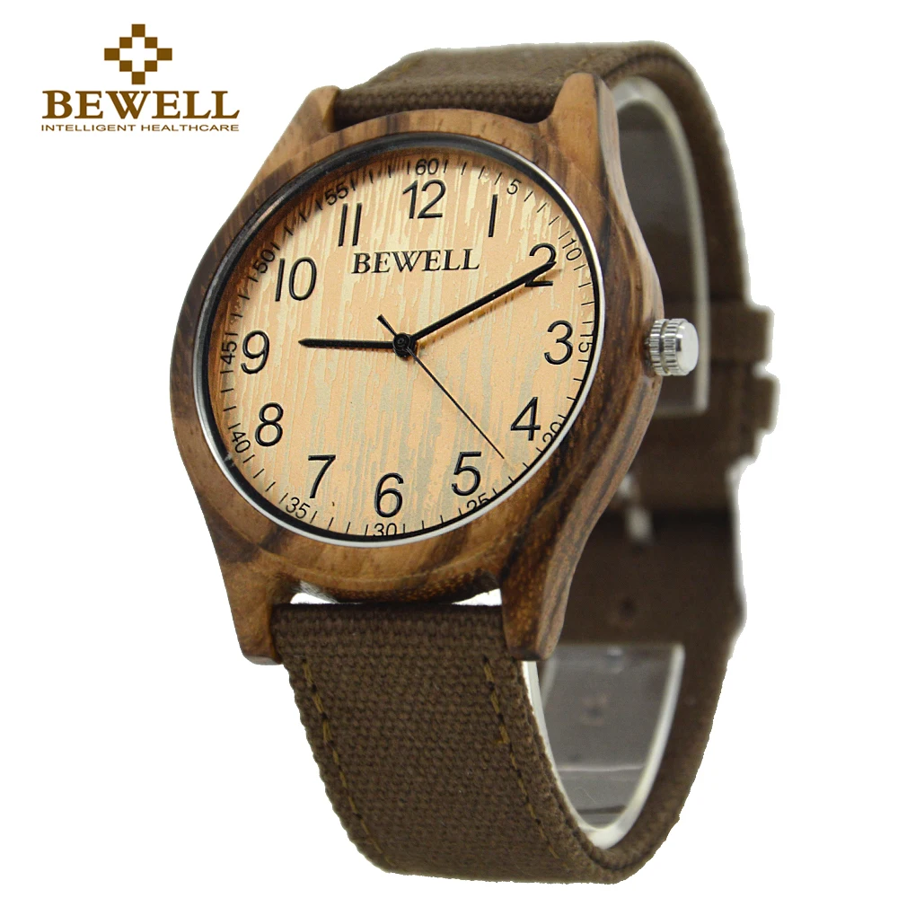 Prix pour BEWELL 2017 Nouvelle arrivée Zèbre Occasionnel Naturel Bois Montre Avec toile Bande Super Simple pour hommes Cadeaux Avec Boîte de Papier 124B Prix pour BEWELL 2017 Nouvelle arrivée Zèbre Occasionnel Naturel Bois Montre Avec toile Bande Super Simple pour hommes Cadeaux Avec Boîte de Papier 124B