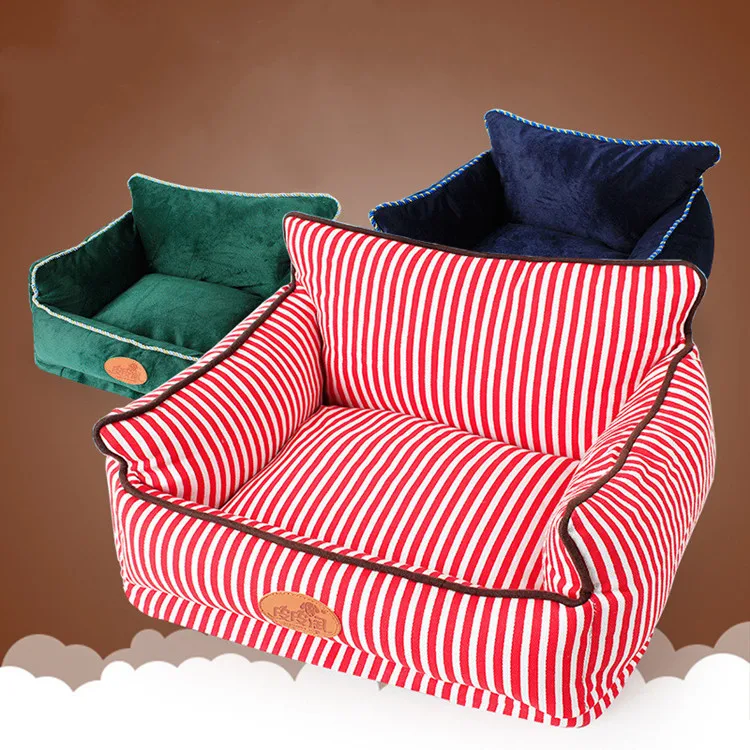 

Fall Winter Fashion Sofa Bed Pet Nest Comfortable Washable Detachable High Back Dog Nest Large Dog Pet Supplies