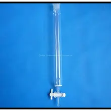 400 мл лабораторная стеклянная Колонка для хроматографии, ID 40 мм, длина колонки: 300 мм, с тефлоновым стопконом 24/40 шарниром