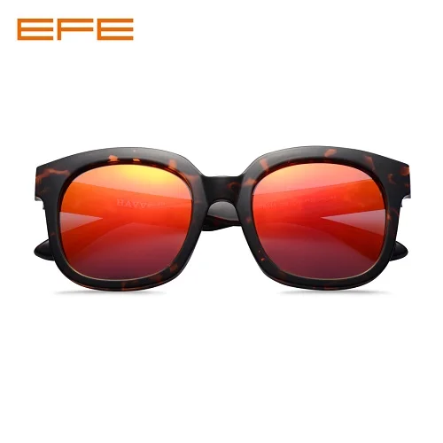 EFE брендовые поляризованные солнцезащитные очки для мужчин и женщин квадратная оправа солнцезащитные очки покрытие линзы женские мужские линзы De Sol Mujer - Цвет линз: C95