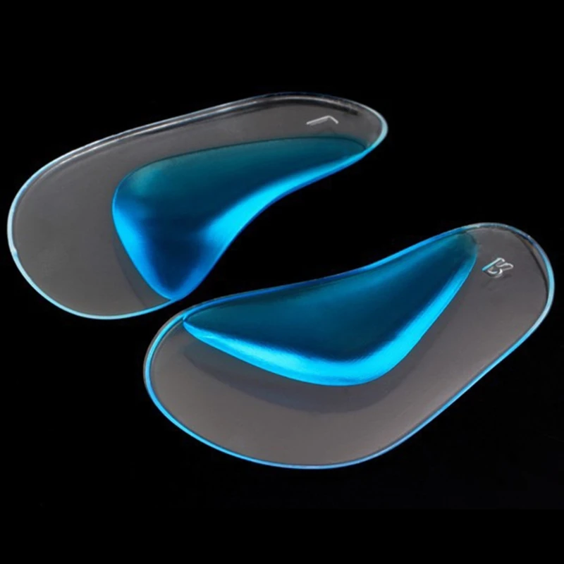 

1Pair Transparent & Blue Pugel Orthopedic Orthotic Arch Support Insole Flatfoot Correction Shoe Insert