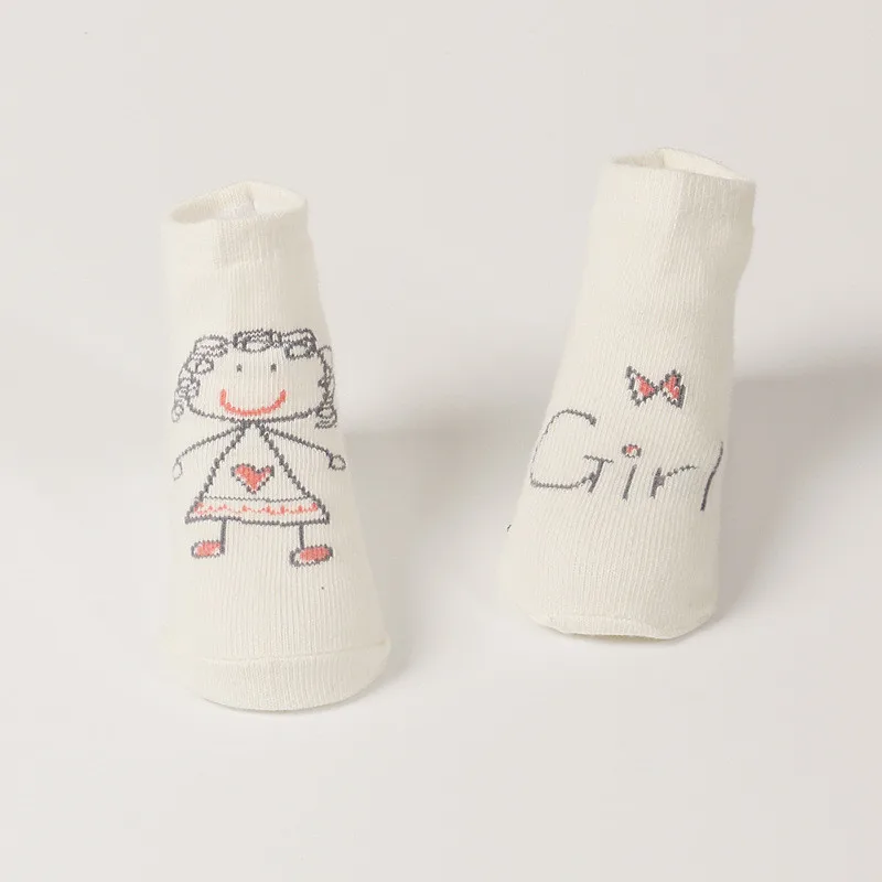 Baby Boy's&Baby Girl's Socks Asymmetric Cartoon Newborn Socks Kids Environmental Dispensing Non-Slip Breathable Socks Wholesale02