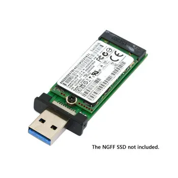 

42mm NGFF M2 SSD to USB 3.0 External PCBA Conveter Adapter Card Flash Disk Type with Black Case