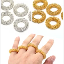 5 шт./лот, горячая Распродажа, массажное кольцо для пальцев, акупунктурное кольцо, забота о здоровье, массажер для тела Релакс, массаж рук, для похудения