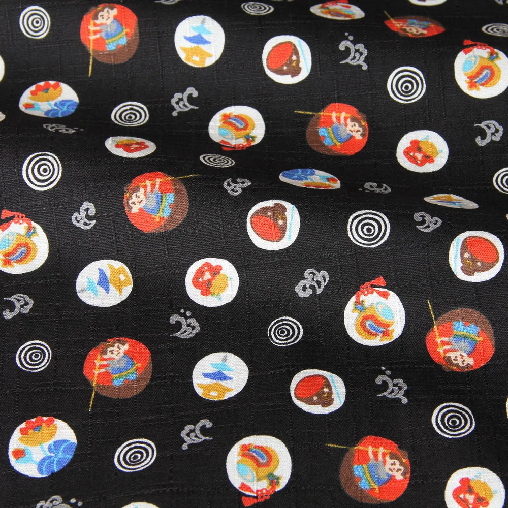 50cm*110cm Japanese Patchwork Kimono Textured Cotton Fabrics Textile
