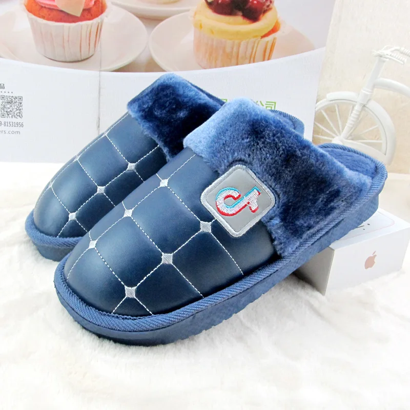 Us 14 49 31 Off New 2018 Men Winter Slipper Lovers Indoor Slippers Luxury Basic Bedroom Slipper Home Shoes Flat Warm Slippers Waterproof In Slippers