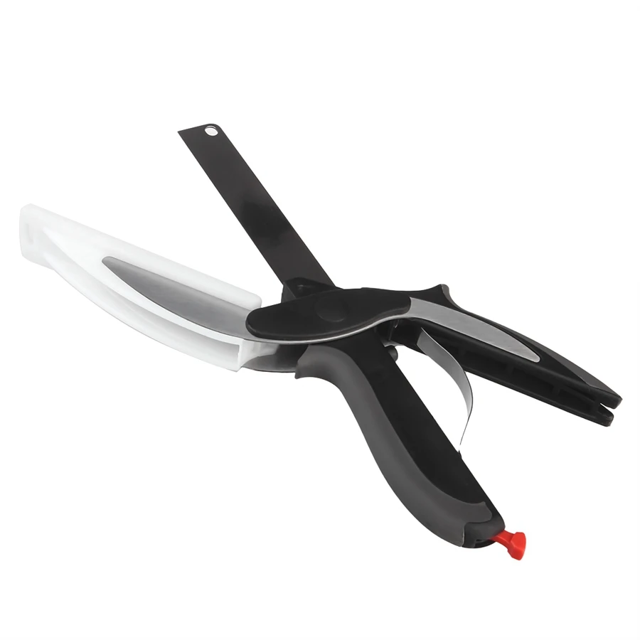 

Clever Cutter Food Chopper Scissor Replace Kitchen Knives Cutting Board Multi-function Kitchen Tool