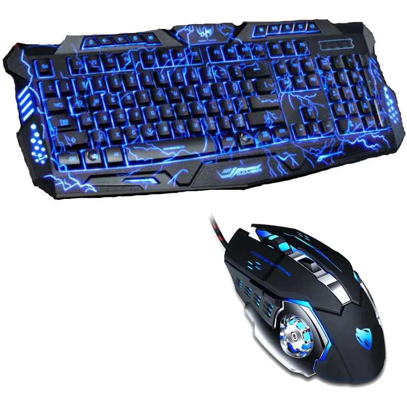 

Best Tri-color Breathing Switchable LED Backlit Professional Optical USB Wired Gaming Keyboard for Laptop PC Game Gamer Keyboard