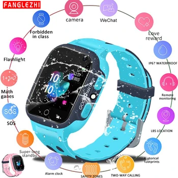 

Kids Smart Watch Phone Watch With SOS 2G SIM Card 2019 Waterproof LBS Positioning Watch Children's Telephone Watch PK Q50 Q90